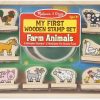 Art & Craft Melissa & Doug | Melissa & Doug - My First Wooden Stamp Set - Farm Animals