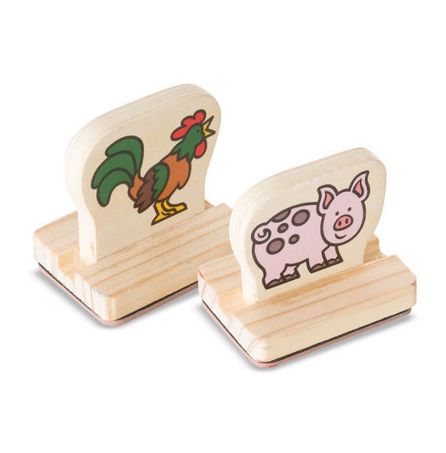 Art & Craft Melissa & Doug | Melissa & Doug - My First Wooden Stamp Set - Farm Animals