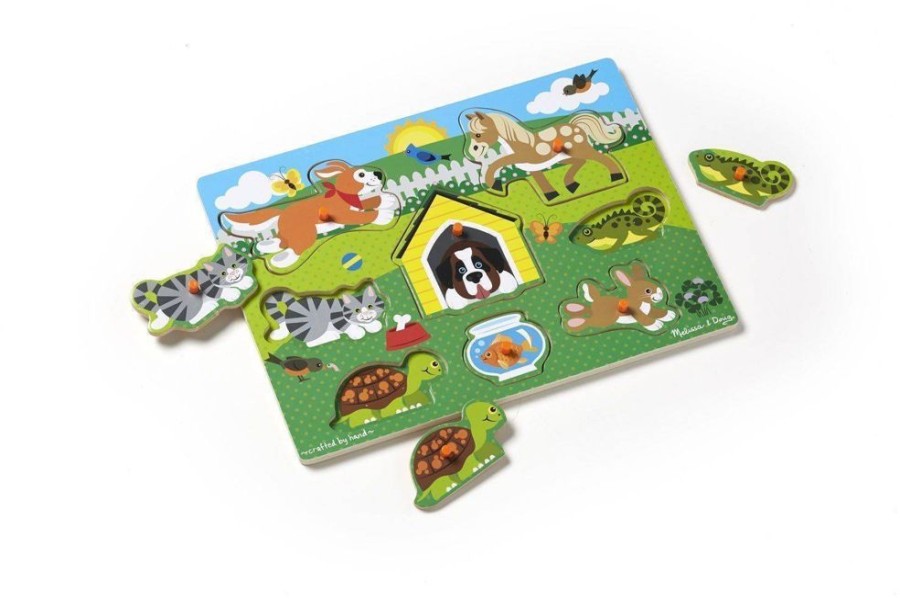 Puzzles Melissa & Doug | Melissa & Doug - Pets Peg Puzzle