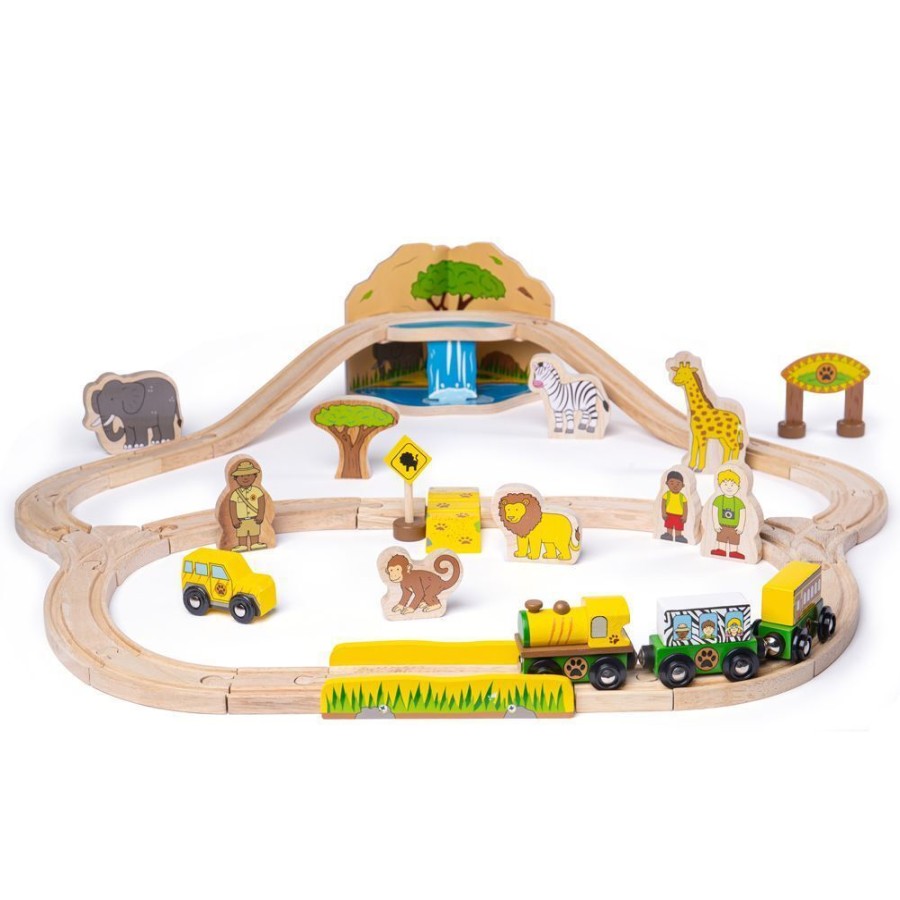 New Products Bigjigs Toys | Bigjigs - Safari Train Set