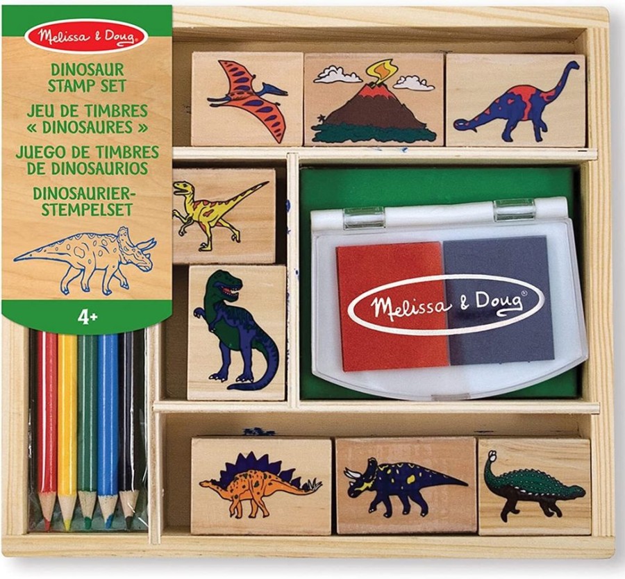 Art & Craft Melissa & Doug | Melissa & Doug - Dinosaur Stamp Set