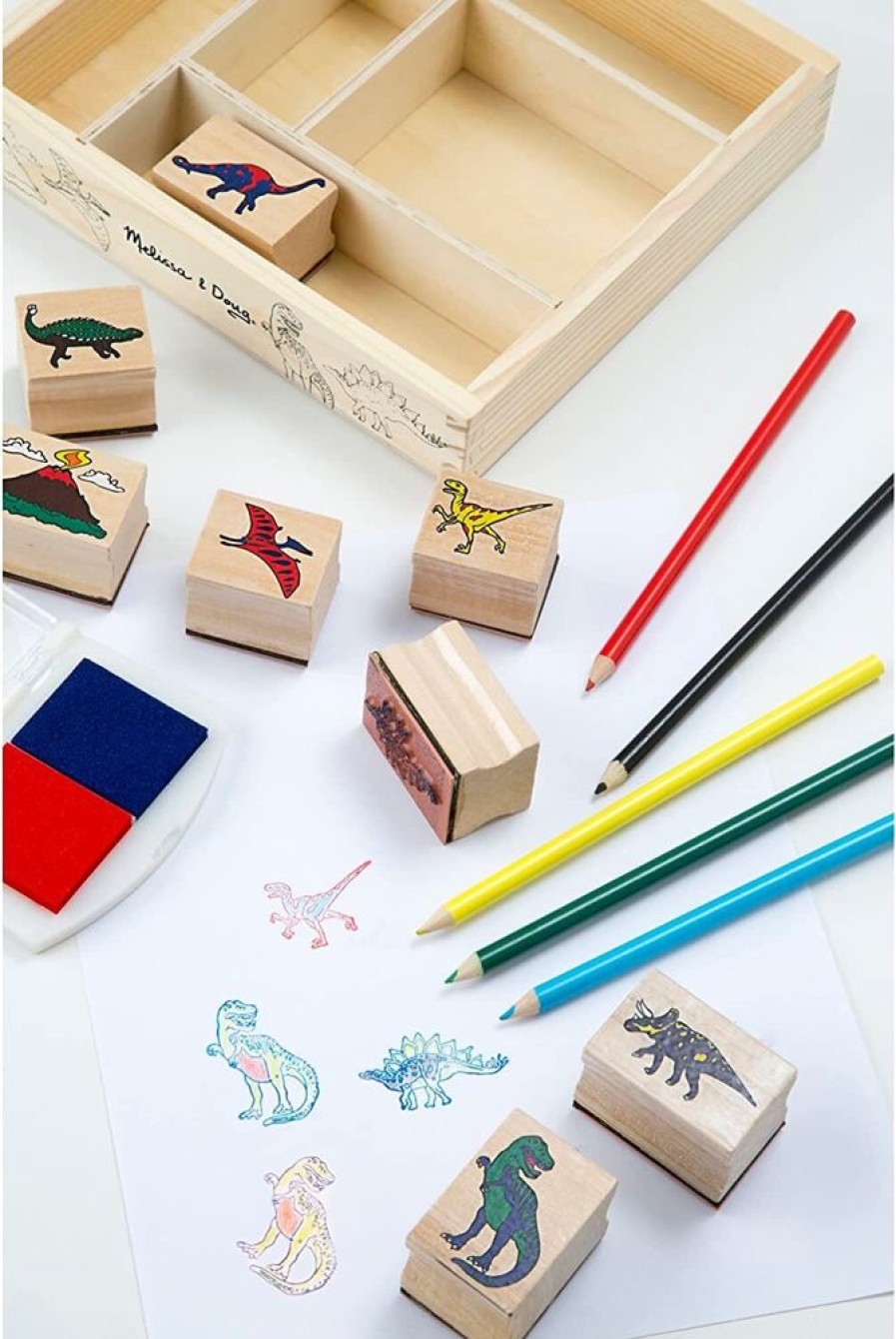 Art & Craft Melissa & Doug | Melissa & Doug - Dinosaur Stamp Set