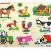 Puzzles Fun Factory | Fun Factory - Farm Peg Puzzle 9Pc