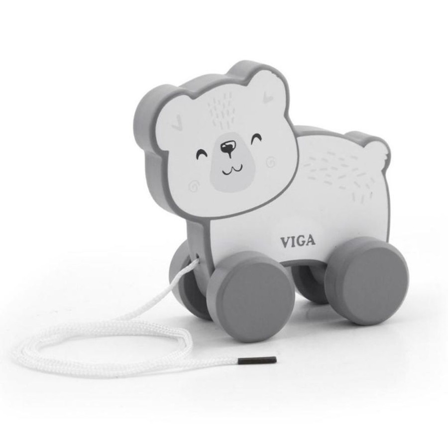 New Products Viga Toys | Viga Toys - Pull Along Polar Bear