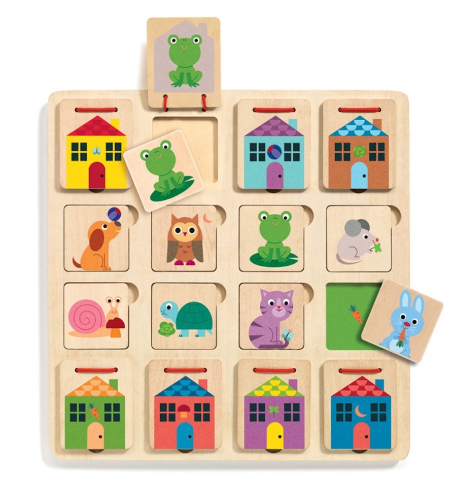 Puzzles Djeco | Djeco - Cabanimo Wooden Puzzle