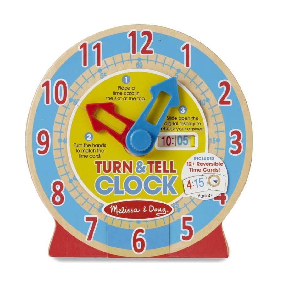 Baby, Toddler & Preschool Toys Melissa & Doug | Melissa & Doug - Turn & Tell Clock