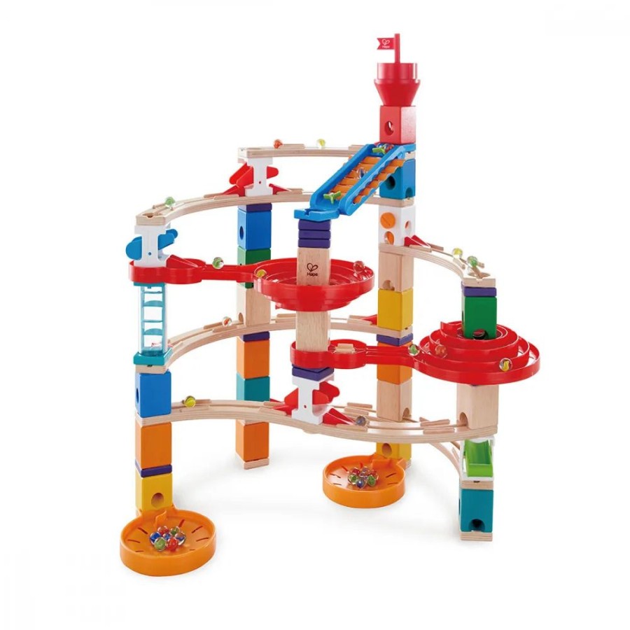 Construction Toys Hape | Hape - Quadrilla Super Spiral Marble Run 129Pc