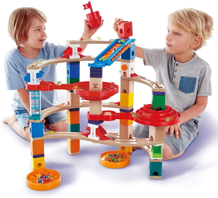 Construction Toys Hape | Hape - Quadrilla Super Spiral Marble Run 129Pc