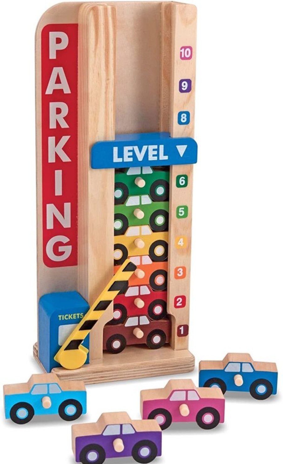 Cars, Trains & Vehicles Melissa & Doug | Melissa & Doug - Stack & Count Parking Garage