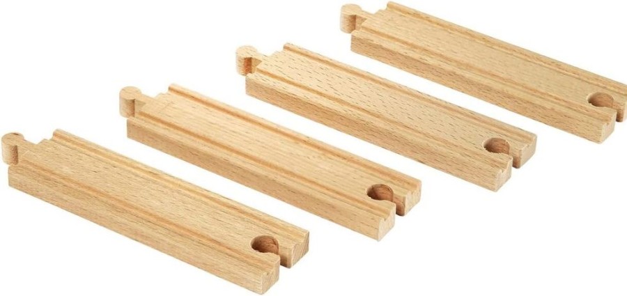 Cars, Trains & Vehicles BRIO | Brio - Medium Straight Tracks (4 Pieces)