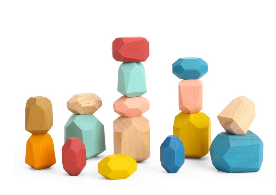 Baby, Toddler & Preschool Toys Tooky Toy | Tooky Toy - Wooden Stacking Stones