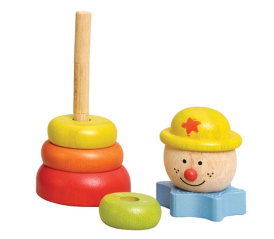 Baby, Toddler & Preschool Toys EverEarth | Everearth - Stacking Clown Yellow Hat