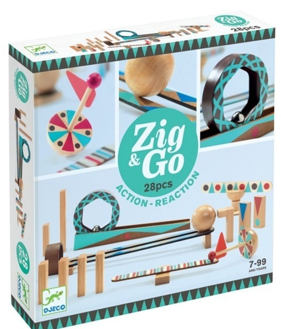 Construction Toys Djeco | Djeco - Zig & Go Roll 28Pcs