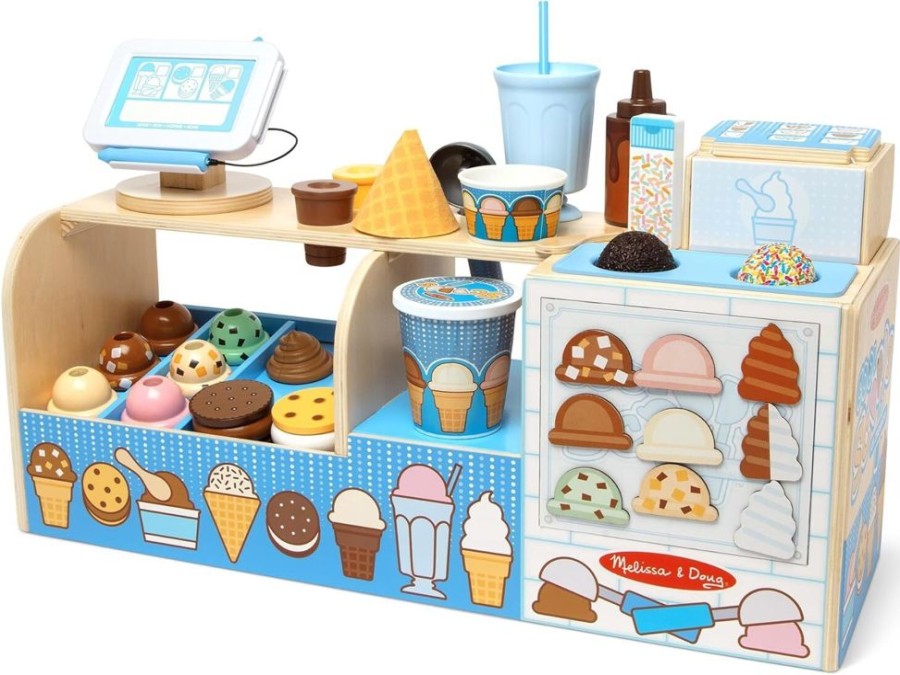 Imaginative Play Melissa & Doug | Melissa & Doug - Cool Scoops Ice Creamery