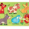 Puzzles Djeco | Djeco - Coucou Cow Wooden Puzzle 12Pc