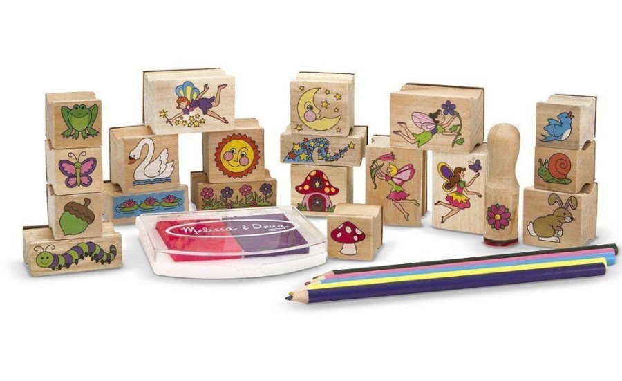 Art & Craft Melissa & Doug | Melissa & Doug - Stamp A Scene - Fairy Garden