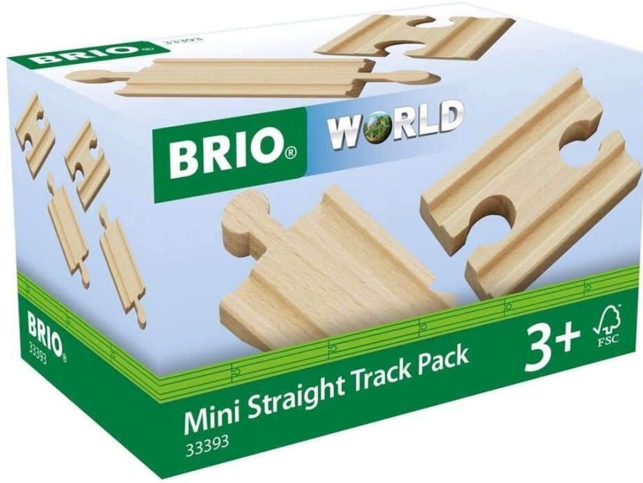 New Products BRIO | Brio - Mini Straight Track Pack 4Pc