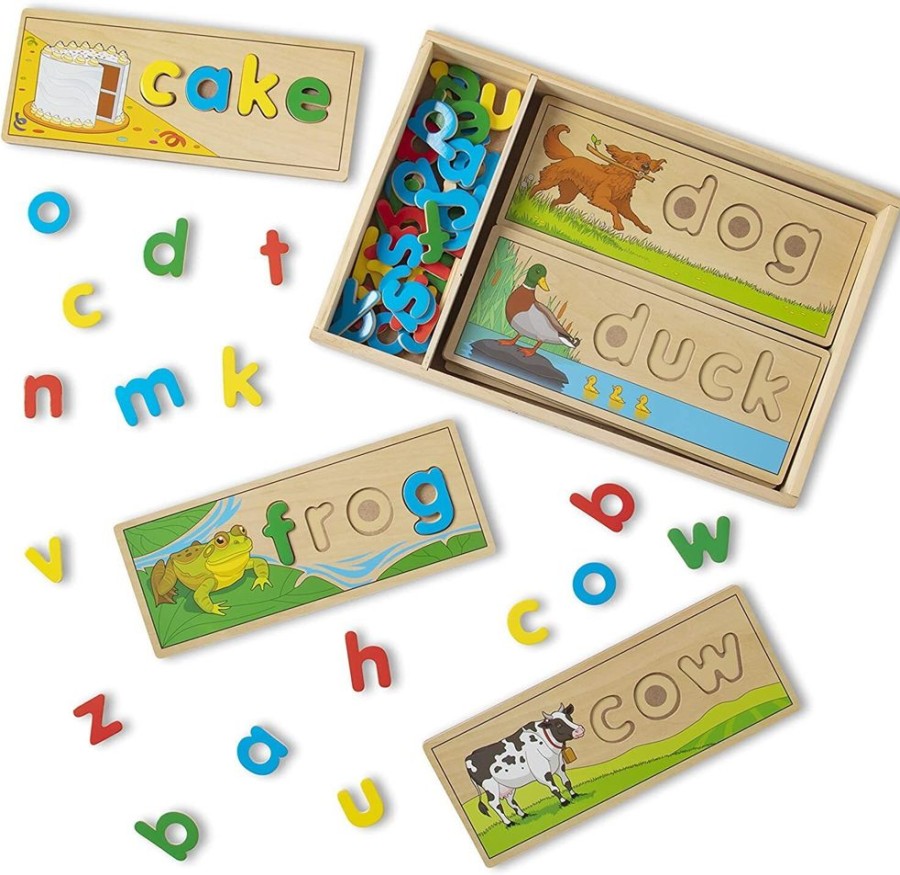 Puzzles Melissa & Doug | Melissa & Doug - See And Spell Puzzle