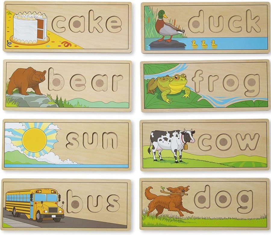 Puzzles Melissa & Doug | Melissa & Doug - See And Spell Puzzle