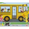 Puzzles Melissa & Doug | Melissa & Doug - The Wheels On The Bus Sound Puzzle 6Pc