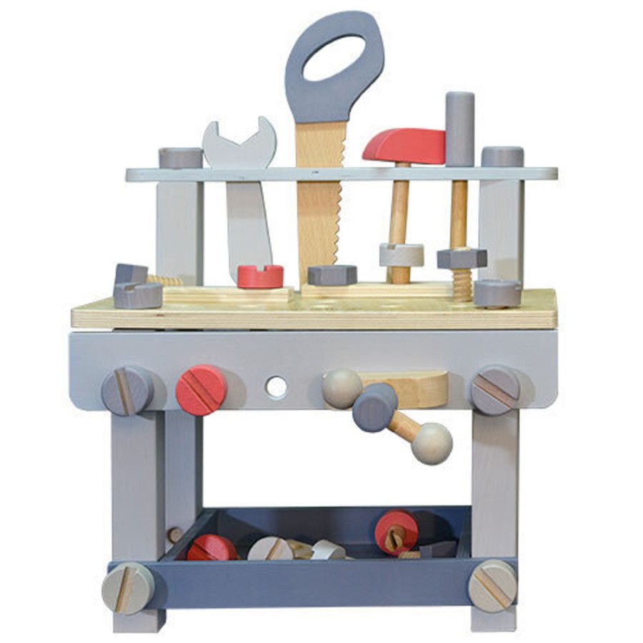 Imaginative Play Everearth | Everearth - Workbench With Tools - Pastel