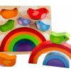 Puzzles Kiddie Connect | Kiddie Connect - Bird And Rainbow Puzzle