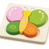 Puzzles Viga Toys | Viga Toys - Mini Block Puzzle - Butterfly