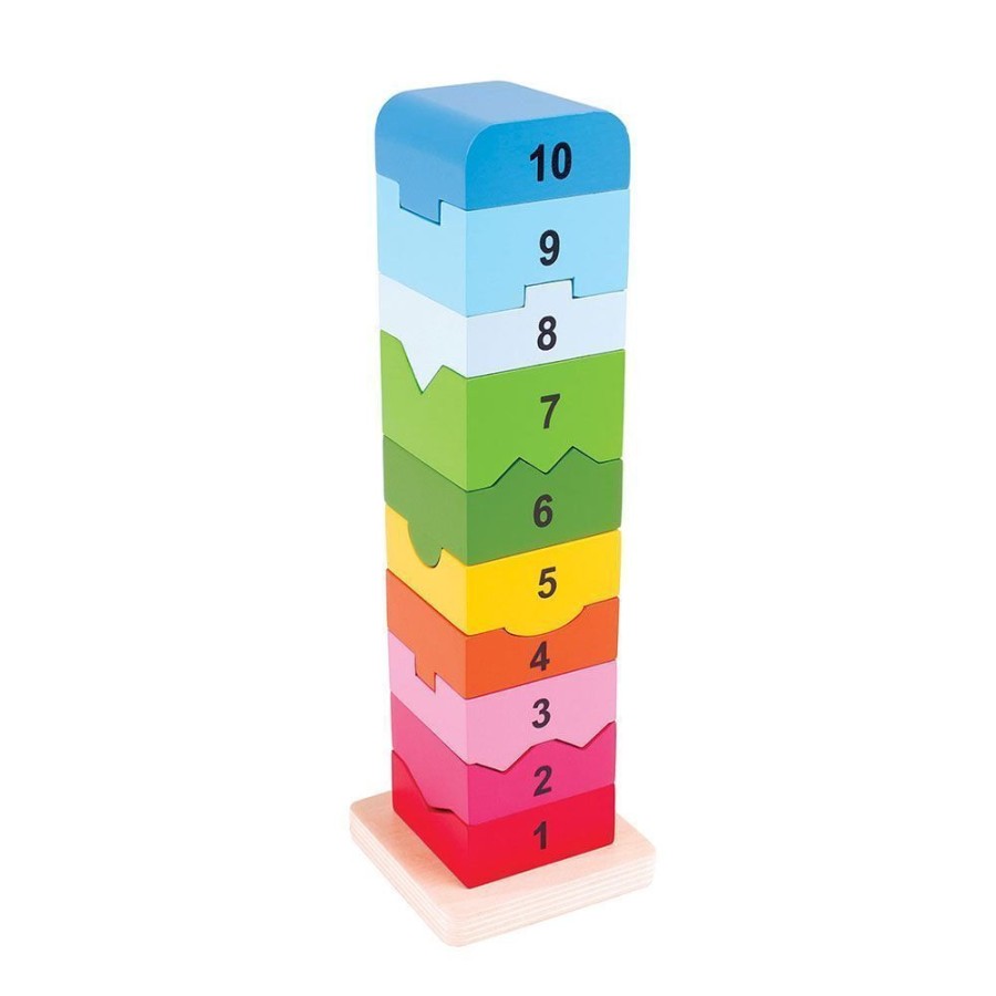 New Products Bigjigs Toys | Bigjigs - Number Tower