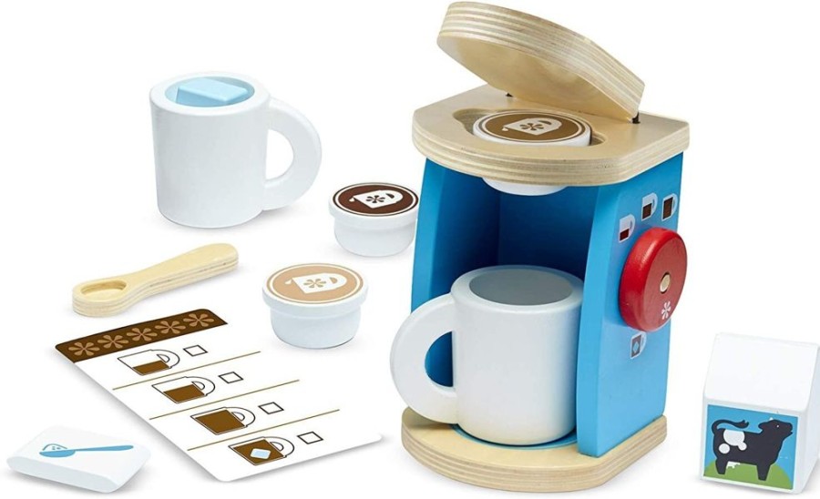 New Products Melissa & Doug | Melissa & Doug - Wooden Brew & Serve Coffee Set