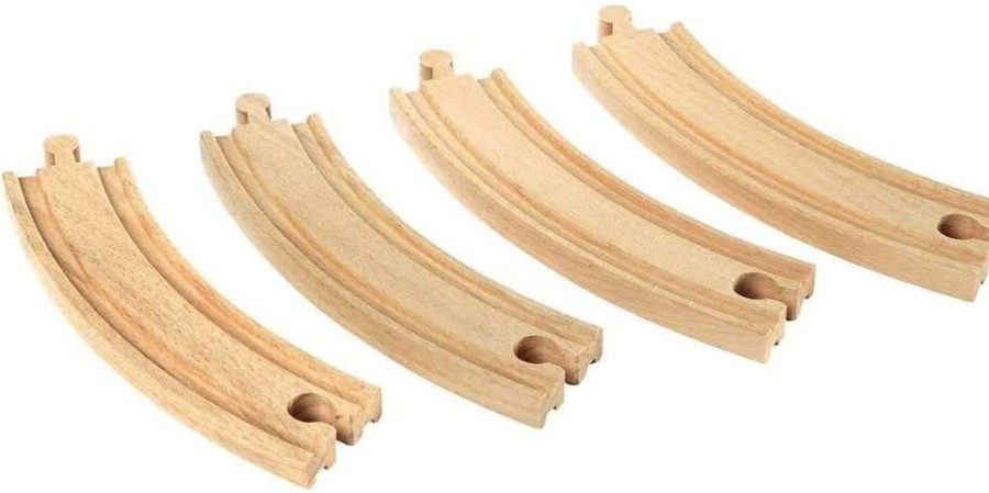 Cars, Trains & Vehicles BRIO | Brio - Large Curved Tracks (4 Pieces)