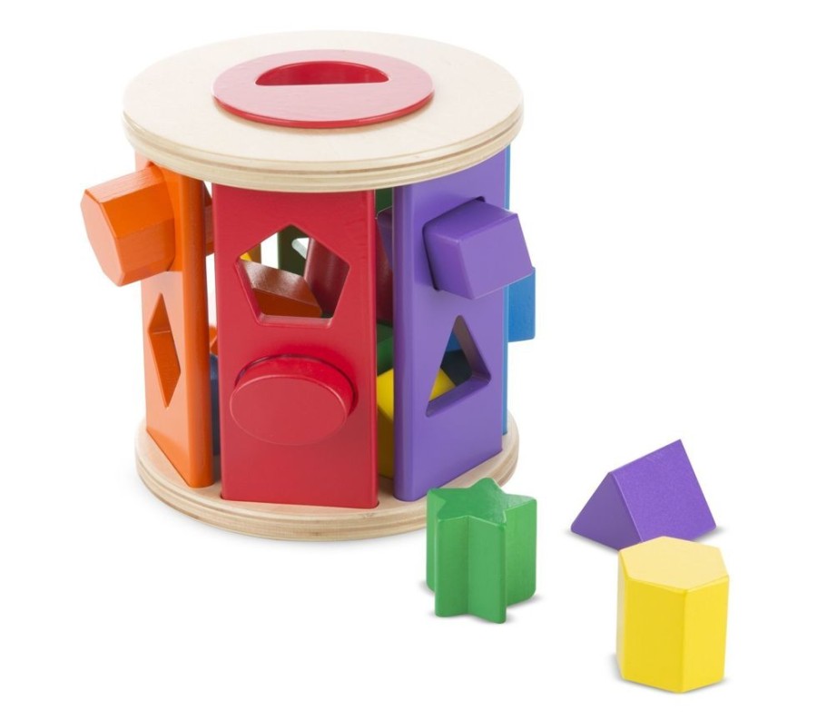 Baby, Toddler & Preschool Toys Melissa & Doug | Melissa & Doug - Match & Roll Shape Sorter