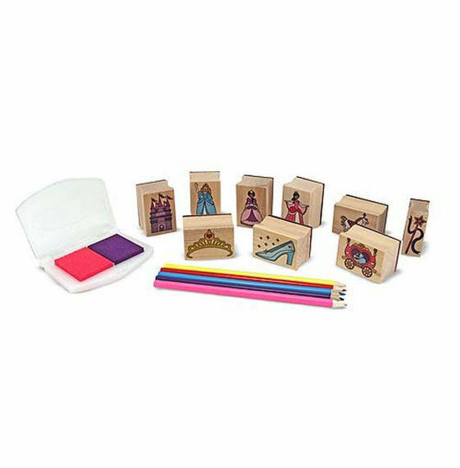 Art & Craft Melissa & Doug | Melissa & Doug - Wooden Princess Stamp Set