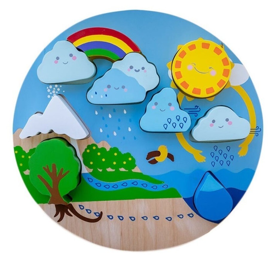 Puzzles Kiddie Connect | Kiddie Connect - Water Cycle Puzzle