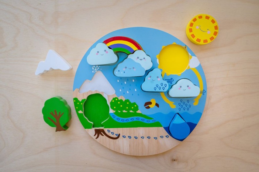 Puzzles Kiddie Connect | Kiddie Connect - Water Cycle Puzzle