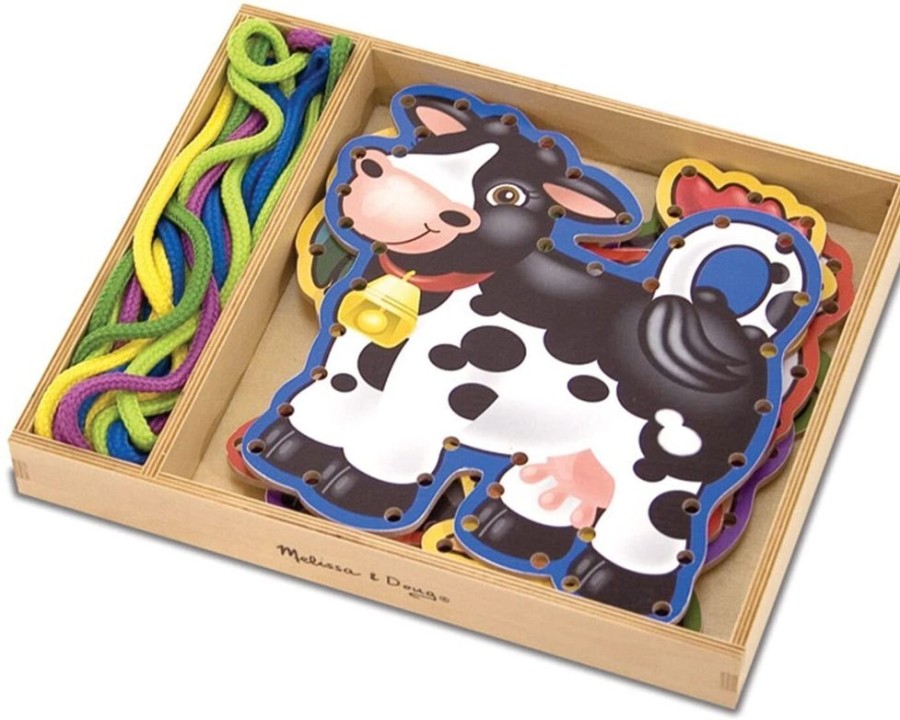 Baby, Toddler & Preschool Toys Melissa & Doug | Melissa & Doug - Lace & Trace Farm Animals