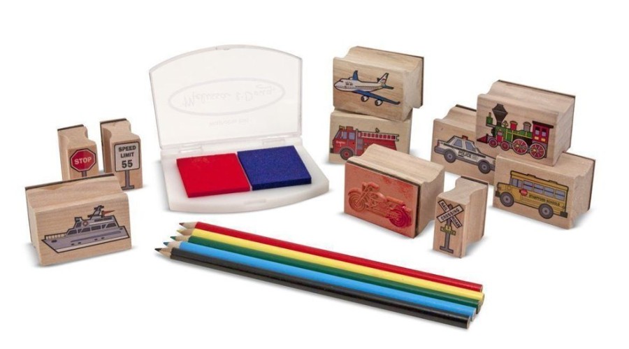 Art & Craft Melissa & Doug | Melissa & Doug - Vehicle Stamp Set