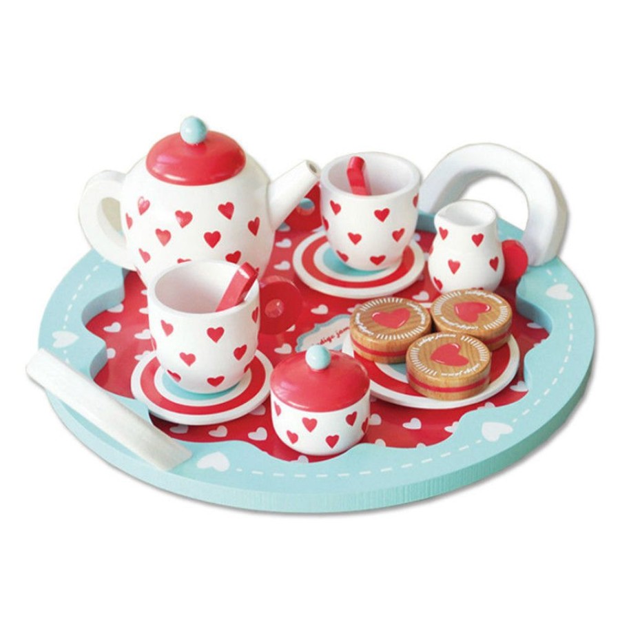 Imaginative Play Indigo Jamm | Indigo Jamm - Hearts Tea Set