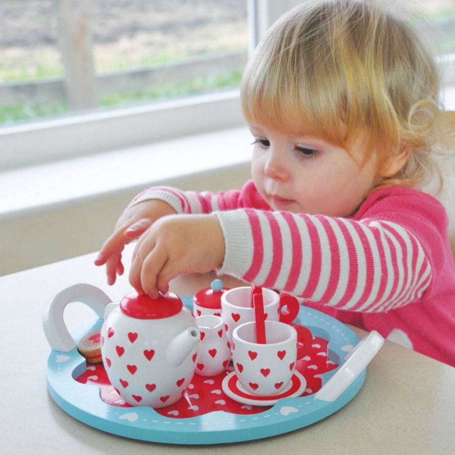 Imaginative Play Indigo Jamm | Indigo Jamm - Hearts Tea Set