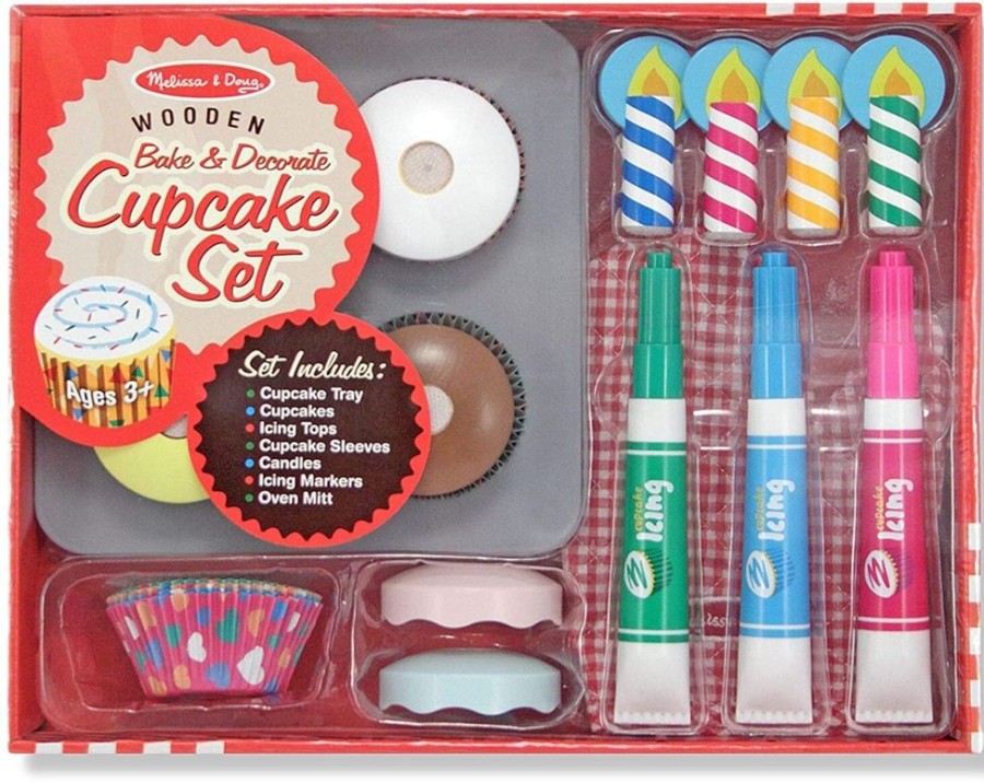 New Products Melissa & Doug | Melissa & Doug - Bake & Decorate Cupcake Set