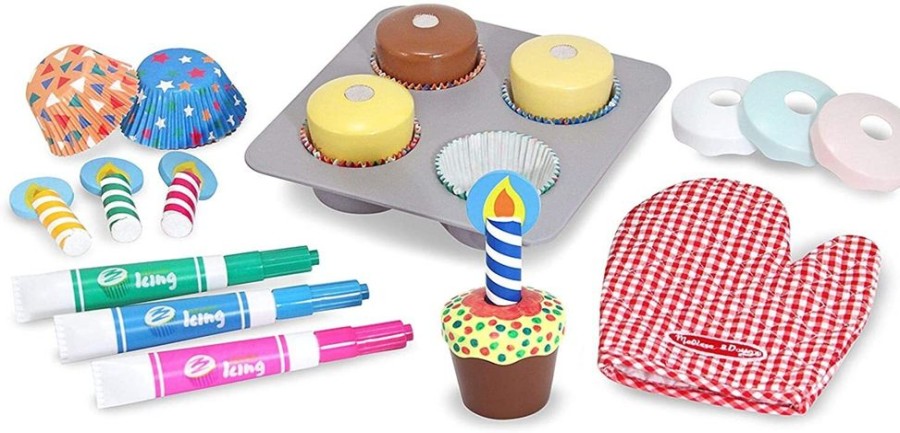 New Products Melissa & Doug | Melissa & Doug - Bake & Decorate Cupcake Set