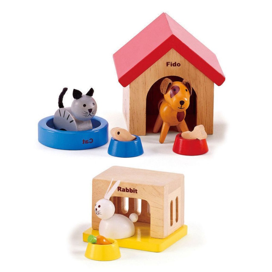 Dolls And Accessories Hape | Hape- Family Pet Set