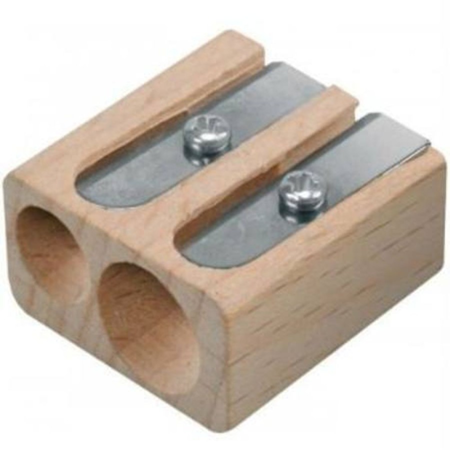 Art & Craft Lyra | Lyra - Beechwood Twin Hole Pencil Sharpener