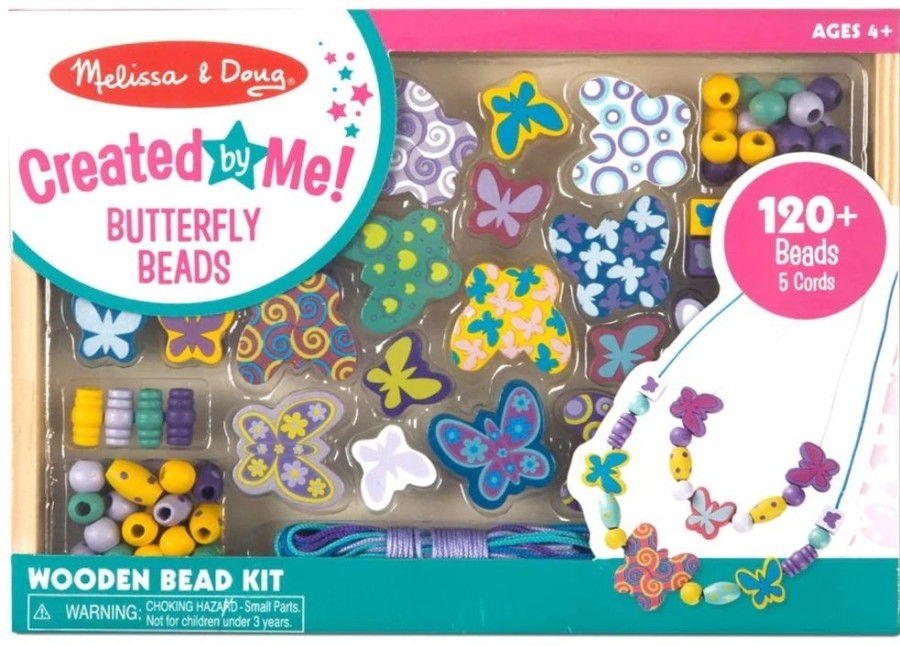 Art & Craft Melissa & Doug | Melissa & Doug - Created By Me! Butterfly Beads Kit