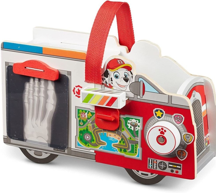 New Products Melissa & Doug | Melissa & Doug - Paw Patrol - Marshall Wooden Rescue Caddy