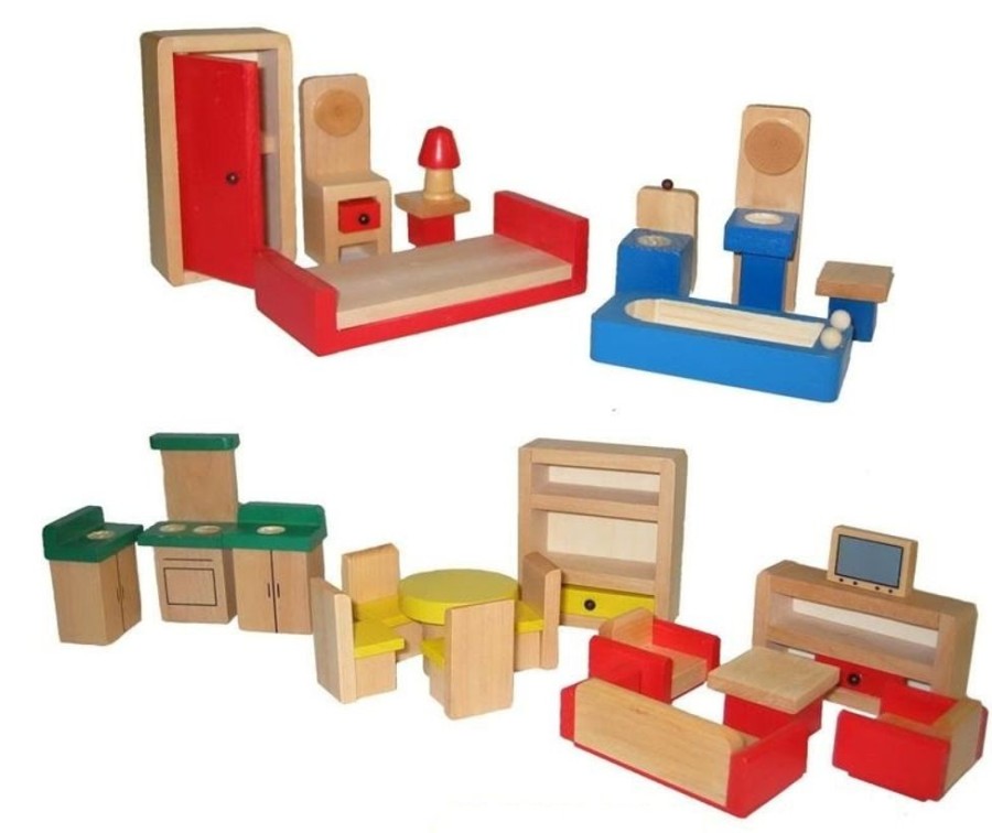 Dolls And Accessories Fun Factory | Fun Factory - Doll House Furniture Set 26Pc