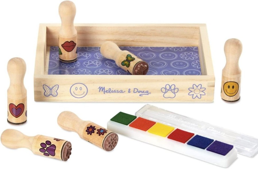 Art & Craft Melissa & Doug | Melissa & Doug - Happy Handles Stamp Set