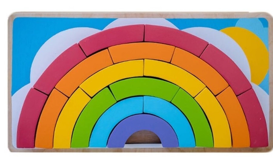 Puzzles Kiddie Connect | Kiddie Connect - Rainbow Jigsaw Puzzle