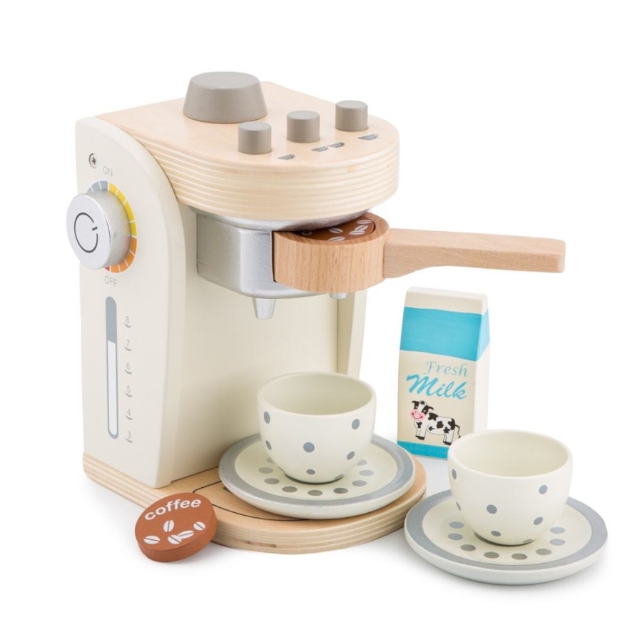 Imaginative Play New Classic Toys | New Classic Toys - Coffee Machine White