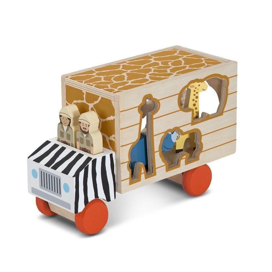 Cars, Trains & Vehicles Melissa & Doug | Melissa & Doug - Safari Animal Rescue Shape Sorting Truck