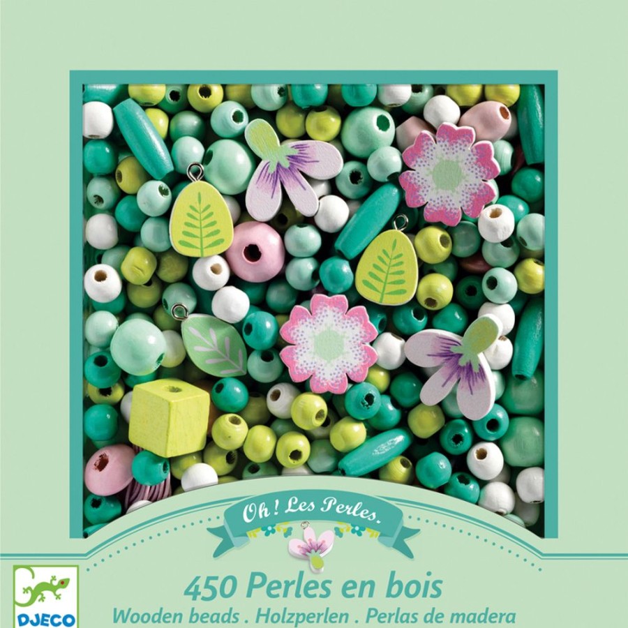 New Products Djeco | Djeco - Flowers And Foliage Wooden Beads